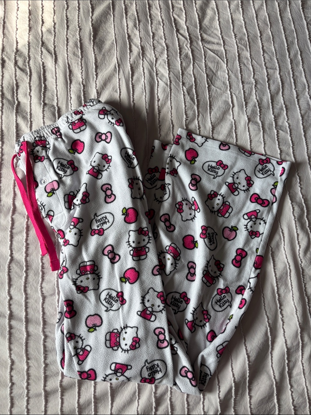 Hello Kitty White and Pink Pajama Pants